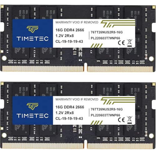 Timetec (16GB×2枚) DDR4-2666 PC4-21300メモリ Amazon.co.jp: Timetec 16GB DDR4 2666MHz PC4-21300 Non-ECC